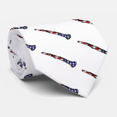 US Flagge Klarinette Krawatte (Gerollt)