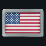 US Flagge Klassische Patriotische Amerikanische Fl Rechteckige Gürtelschnalle<br><div class="desc">Die amerikanische Fahne,  mit den US Flagge in klassischem alten Glanz rot und blau,  macht eine patriotische Aussage.</div>