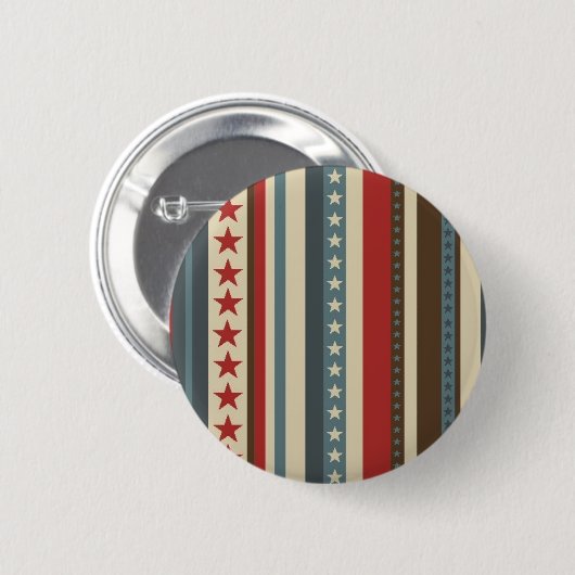 US Flagge-Knopf Button (Vorne & Hinten)