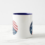 US Flagge Ladybug Zweifarbige Tasse (Mittel)