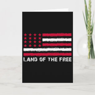 Us-Flagge Land der Freien Amerika 4. Juli Männer W Karte