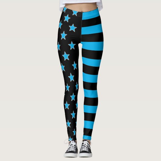 US Flagge Leggings (Vorderseite)