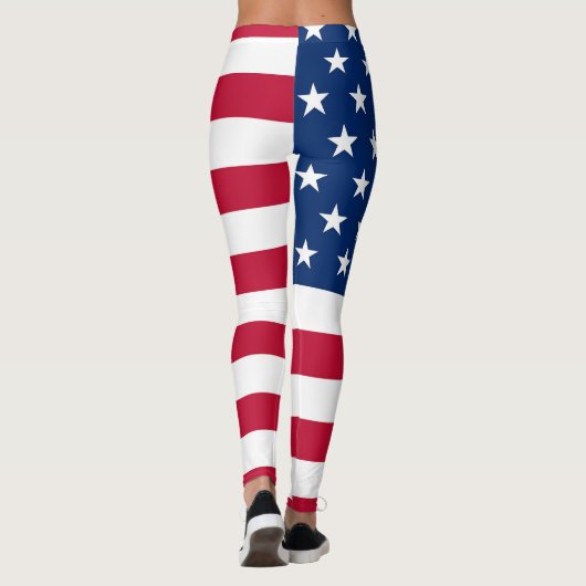 US-Flagge Leggings (Rückseite)
