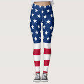 US-Flagge Leggings (Vorderseite)