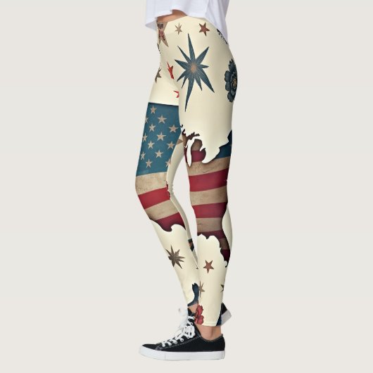 US Flagge Leggings (Links)