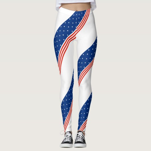 US Flagge Leggings (Vorderseite)