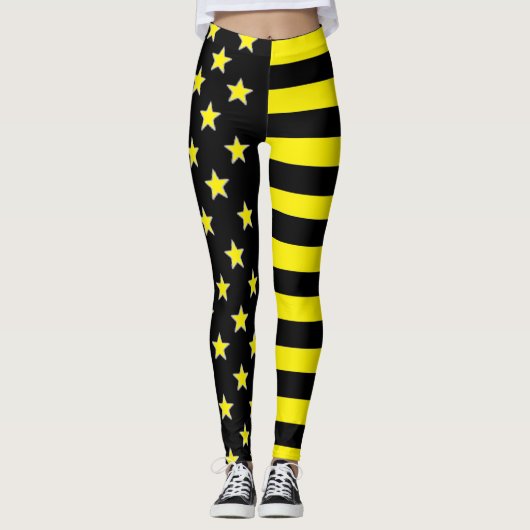 US Flagge Leggings (Vorderseite)