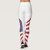 US-Flagge Leggings (Rückseite)