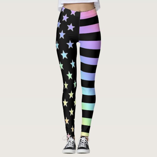 US Flagge Leggings (Vorderseite)