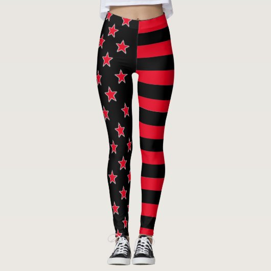 US Flagge Leggings (Vorderseite)