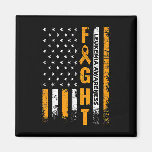 US-Flagge Leukämie Bewusstsein Krebs Überlebende G Magnet