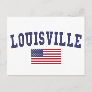 US-Flagge Louisville Postkarte
