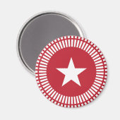 US Flagge Magnet Rot und Weiß (Vorderseite/Rückseite)