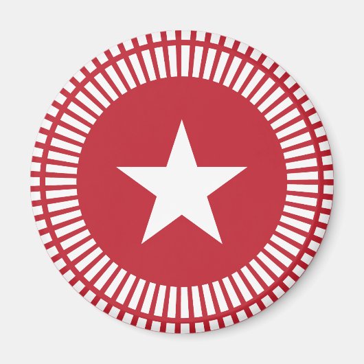 US Flagge Magnet Rot und Weiß (Vorne)