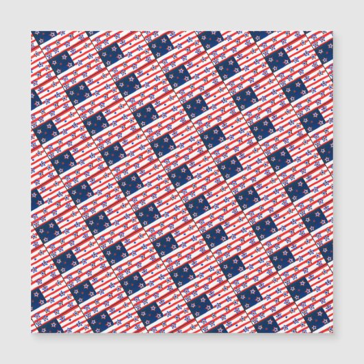 US-Flagge Magnetkarte (Vorderseite)
