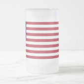 US-Flagge Mattiert 16 oz Mattierte Tasse aus Glas (Mittel)