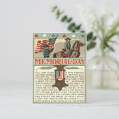 US-Flagge Medaille März Gewerkschaft Soldier Caval Postkarte (Stehend Vorderseite)