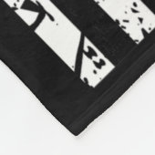 US-Flagge Medizinisches Symbol Black Patriotic Cad Fleecedecke (Ecke)