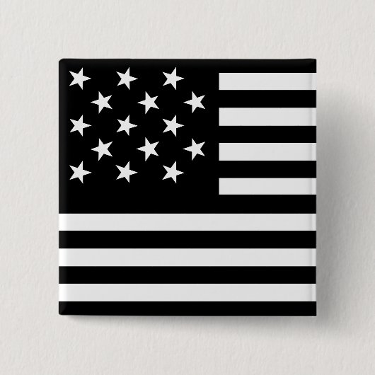 US-Flagge mit 15 Sternen Button (Vorderseite)