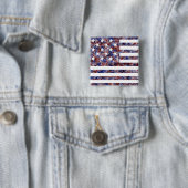 US-Flagge mit 15 Sternen Button (Beispiel)