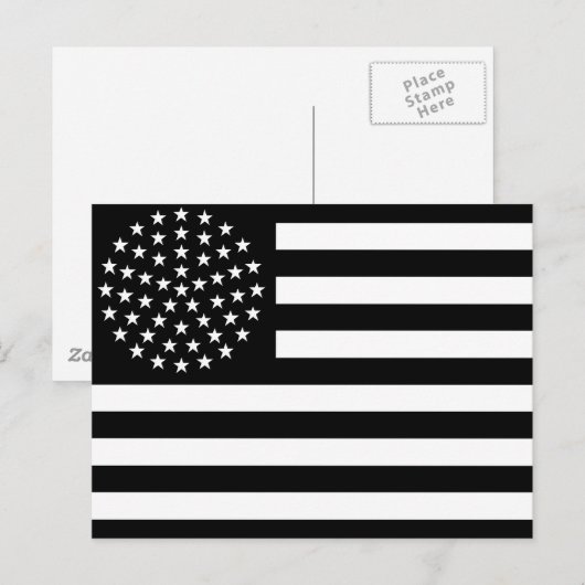 US-Flagge mit 51 Sternen Postkarte (Vorne/Hinten)