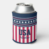 US Flagge mit dem Namen American Styled Dosenkühler (Kanne Rückseite)
