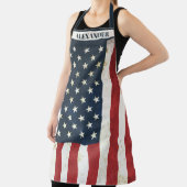 US-Flagge mit Distressed-Effekt Schürze (InSitu)