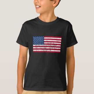 US-Flagge mit Distressed-Effekt T-Shirt