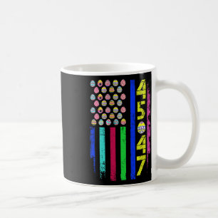US-Flagge mit Eiern Funny Trump 45 47 Ostertag 2 Kaffeetasse