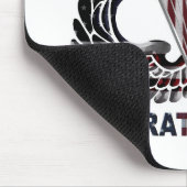 US-Flagge mit Im Flugzeug Flügeln und Fallschirmjä Mousepad (Ecke)