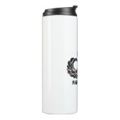 US-Flagge mit Im Flugzeug Flügeln und Fallschirmjä Thermosbecher (Nach links gedreht)