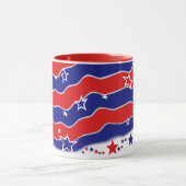 US Flagge mit Monogramm Tasse (Zentrum)