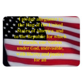 US-Flagge mit Plebemagnet Magnet (Horizontal)