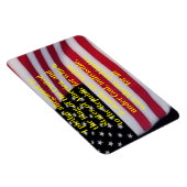 US-Flagge mit Plebemagnet Magnet (Rechte Seite)