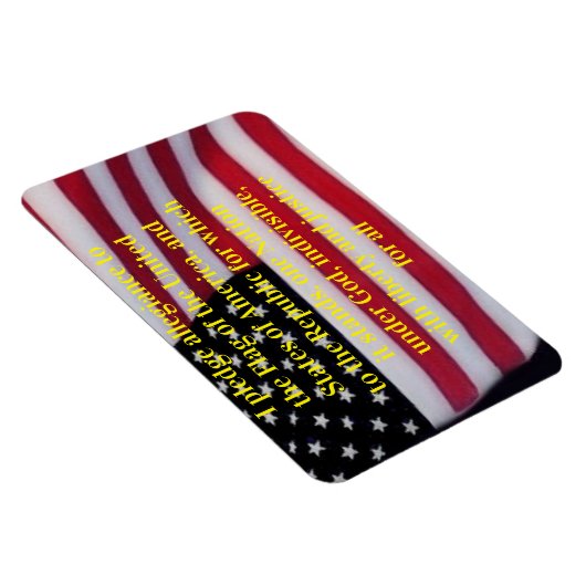 US-Flagge mit Plebemagnet Magnet (Rechte Seite)