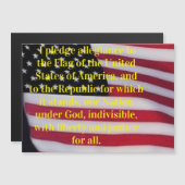 US-Flagge mit Plebemagnet Magnetkarte (Vorne/Hinten)