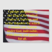 US-Flagge mit Plebemagnet Magnetkarte (Vorderseite)