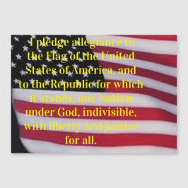 US-Flagge mit Plebemagnet Magnetkarte