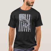US-Flagge mit T - Shirt (Vorderseite)