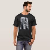 US-Flagge mit T - Shirt (Vorne ganz)