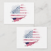 US-Flagge Mitteilungskarte (Vorne/Hinten)