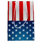 US-Flagge Mittlere Geschenktüte (Vorderseite)