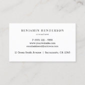 US-Flagge Moderner Berater Visitenkarte (Rückseite)