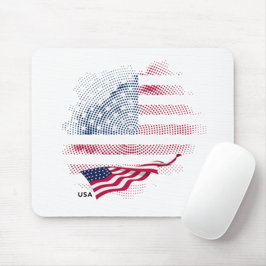 US-Flagge Mousepad (Mit Mouse)
