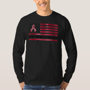 US-Flagge Multiples Myelom Krieger Familie für Mam T-Shirt