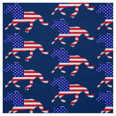 US Flagge Mustang (blau) Stoff (Muster)