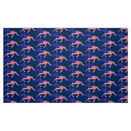 US Flagge Mustang (blau) Stoff