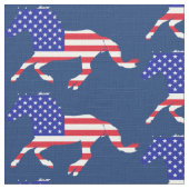 US Flagge Mustang (blau) Stoff (Nahaufnahme)