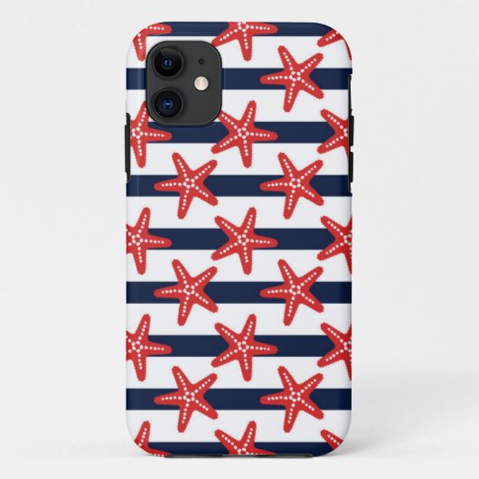 US Flagge-Muster Case-Mate iPhone Hülle (Rückseite)
