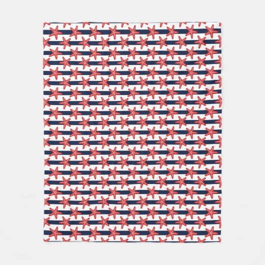 US Flagge-Muster Fleecedecke (Vorderseite)